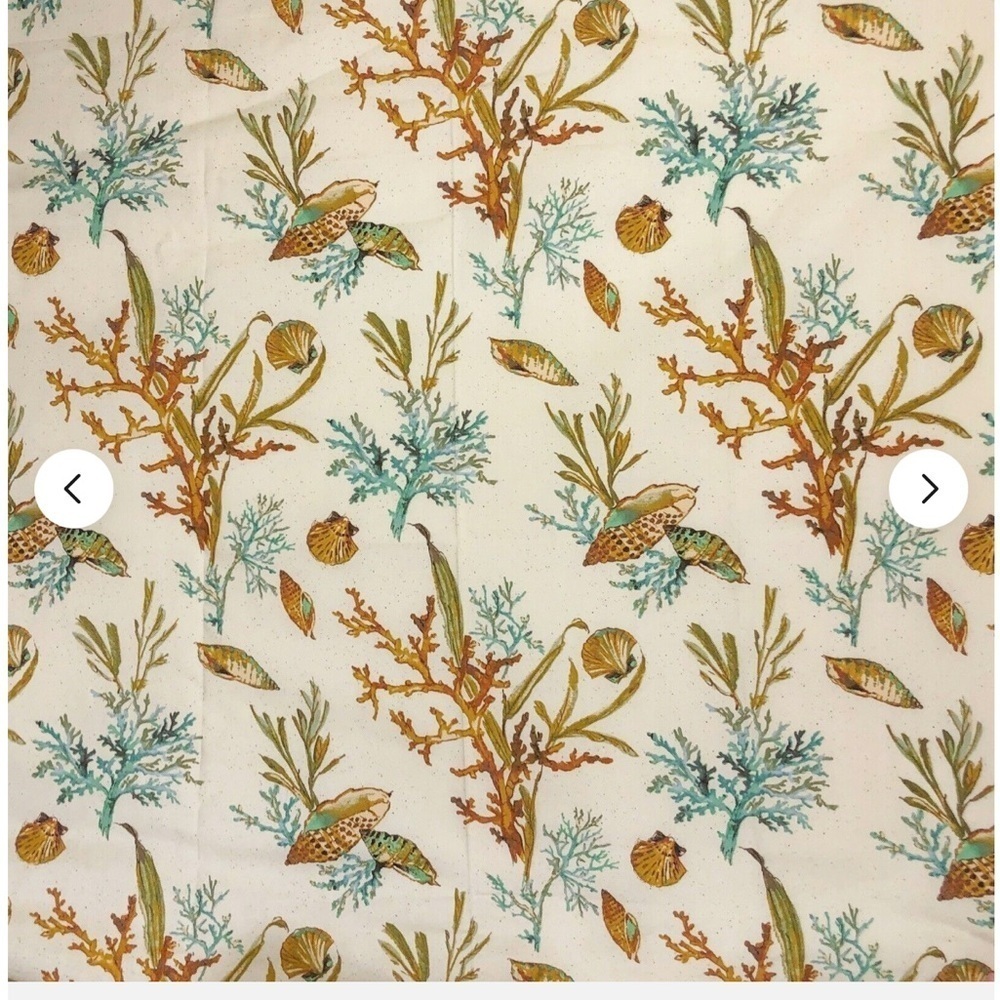 Waverly Inspirations Coral Shell Spa fabric panel New 45” wide x 32” long